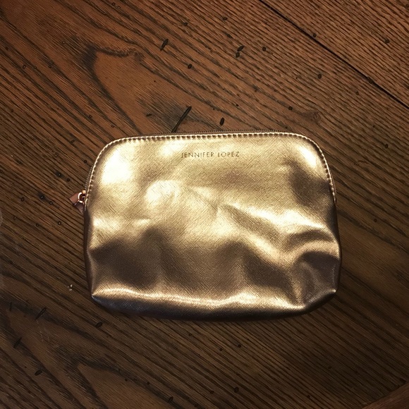 Jennifer Lopez Bags J Lo Metallic Rose Gold Makeup Bag Poshmark